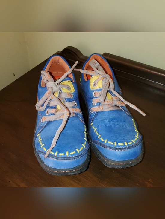 Tma Eyes Shoes - TMA Eyes Blue Lace Up Shoes Sz 39 8.5